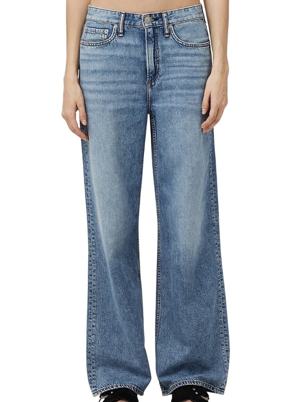 rag & bone Logan Mid Rise Featherweight Jeans - size 25 - Picture 3 of 12